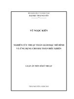 Nghiên cứu thuật toán giảm bậc mô hình và ứng dụng cho bài toán điều khiển (LA tiến sĩ)