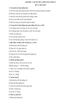 Đề thi Sinh Lý DHY 1415