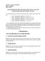 So sánh chẩn mực kế toán Việt Nam VAS với chuẩn mực ké toán quốc tế ISA