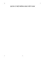 ĐỀ CƯƠNG QUẢN LÝ HỆ THỐNG ĐẢO VIÊT NAM