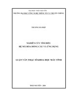 Nghiên cứu tìm hiểu hệ mã hóa đồng cấu và ứng dụng (LV thạc sĩ)