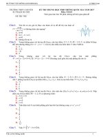 đề thi thử môn toán 2017 trường THPT chuyên đại học sư phạm hà nội lần 3