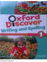 oxford discover 1 writing and spelling  