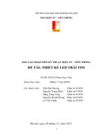 Quy trình thiết kế LED trái tim   báo cáo nhập môn ĐTVT