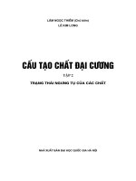 Cấu tạo chất đại cương  tập 2, trạng thái ngưng tụ của các chất 