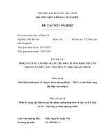 THIẾT KẾ CUNG CẤP ĐIỆN HẠ ÁP CHO PHÂN XƯỞNG KHAI THÁC LÒ CHỢ VỈA 5.1 (MỨC 110 ÷ 50) CÔNG TY THAN QUANG HANH