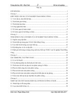 Thiết kế cung cấp điện hạ áp cho phân xưởng sữa chữa cơ điện xí nghiệp than Đồng Vông