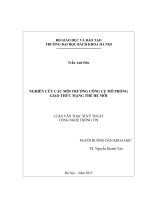 Nghiên cứu các môi trường công cụ mô phỏng giao thức mạng thế hệ mới  