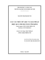 Các cấu trúc dữ liệu và giải thuật hiệu quả cho bài toán tìm kiếm  