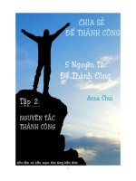 5 nguyên tắc để thành công trong nghề nghiệp lẫn đời sống cá nhân output