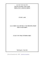 Lựa chọn tag SNP dựa vào phương pháp tối ưu đàn kiến (LV thạc sĩ)