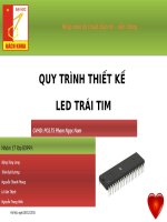 Quy trình thiết kế LED trái tim  Nhập môn KT ĐTVT  BKHN