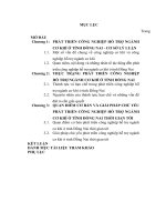 LUẬN văn THẠC sĩ KINH tế CHÍNH TRỊ   PHÁT TRIỂN CÔNG NGHIỆP hỗ TRỢ NGÀNH cơ KHÍ ở TỈNH ĐỒNG NAI