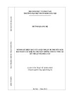 Đánh giá hiệu quả của giải thuật di truyền giải bài toán cây khung truyền thông tối ưu với các kỹ thuật mã hóa cây 