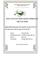 Skkn định hướng phát triển năng lực mở bài, kết bài cho học sinh qua bài rèn kĩ năng mở bài, kết bài 