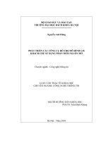 Phát triển các công cụ hỗ trợ mô hình GIS khách chủ sử dụng phần mềm nguồn mở 