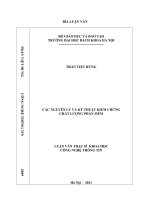 Các nguyên lý và kỹ thuật kiểm chứng chất lượng phần mềm 