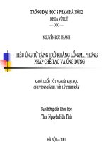 BÁO CÁO tốt nghiệp môn vật lý 2016