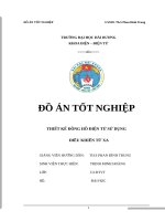 thiết kế đồng hồ điện tử dùng điều khiển từ xa