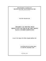 Tìm hiểu các phương pháp định tuyến tập trung dữ liệu trong mạng cảm biến không dây 