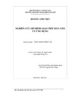 Nghiên cứu mô hình giao tiếp máy não và ứng dụng 