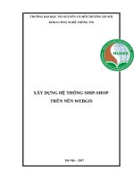 XÂY DỰNG HỆ THỐNG SHIPSHOP  TRÊN NỀN WEBGIS