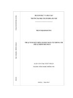 Thuật toán trình bày kiến giải bài toán cây khung chi phí lộ trình nhỏ nhất 