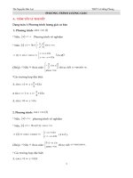 PHƯƠNG TRÌNH LƯỢNG GIÁC (lý thuyết + bài tập vận dụng)   file word