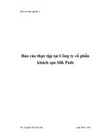 Báo cáo thực tập tại công ty cổ phần khách sạn silk path, luận văn tốt nghiệp đại học, thạc sĩ, đồ án,tiểu luận tốt nghiệp