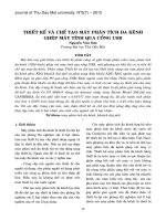 THIẾT kế và CHẾ tạo máy PHÂN TÍCH đa KÊNH GHÉP máy TÍNH QUA CỔNG USB