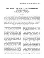 BÌNH DƯƠNG – nơi ĐANG cần NGUỒN NHÂN lực có TRÌNH độ CAO