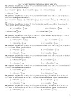 HƯỚNG DẪN GIẢI CÁC DẠNG BÀI TẬP VẬT LÍ 12 -DAO ĐỘNG ĐIỀU HOÀ