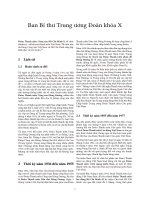 Ban bí thư trung ương đoàn khóa x