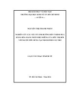 Nghiên cứu các yếu tố ảnh hưởng đến ý định mua hàng hóa mang nhãn hiệu riêng của siêu thị đối với người tiêu dùng tại thành phố cần thơ 