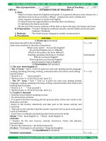 Giáo án tiếng anh lớp 12 chương trình thí điểm