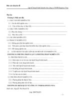 BCCĐ  lập kế hoạch kinh doanh của công ty TNHH