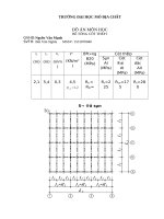 ĐỒ ÁN MÔN HỌC BÊ TÔNG CỐT THÉP I