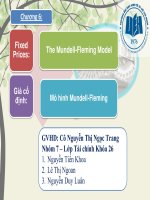 Thuyết trình môn tài chính quốc tế mô hình mundell fleming 