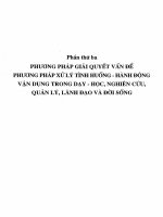 Ebook phương pháp giải quyết vấn đề, phương pháp xử lý tình huống   hành động dạy học   nghiên cứu   quản lý   lãnh đạo phần 2