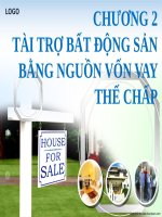 Thuyết trình tài trợ bất động sản bằng nguồn vốn vay thế chấp 