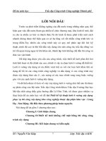 Đồ án Trắc địa Công trình Công nghiệpThành phố: Thiết kế kỹ thuật lưới ô vuông xây dựng phục vụ thi công xây dựng khu công nghiệp thuộc địa phận khu vực : Làng Hạ  Sơn Động Hà Bắc theo phương pháp hoàn nguyên