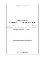 Biện pháp dạy học thơ cho trẻ em dân tộc thiểu số 5   6 tuổi tại trường mầm non hoa đào, mường cai, sông mã, sơn la 
