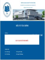 Thuyết trình môn đầu tư tài chính giá và lợi suất trái phiếu 