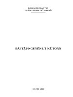BÀI TẬP NGUYÊN LÝ KẾ TOÁN