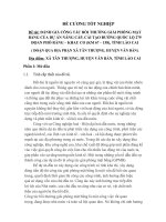 ĐÁNH GIÁ CÔNG TÁC BỒI THƯỜNG GIẢI PHÓNG MẶT BẰNG CỦA DỰ ÁN NÂNG CẤP, CẢI TẠO ĐƯỜNG QUỐC LỘ 279 ĐỌAN PHỐ RÀNG – KHAU CO (KM 67 – 158), TỈNH LÀO CAI