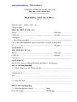 Hop dong thue mat bang