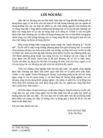 Đồ án tuyển nổi: Thiết kế phân xưởng tuyển nổi của nhà máy tuyển quặng chì  kẽm năng suất 0,65 triệu tấnnăm (tính theo quặng khô)