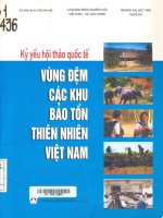 Ebook kỷ yếu hội thảo quốc tế vùng đệm các khu bảo tồn thiên nhiên việt namphần 1