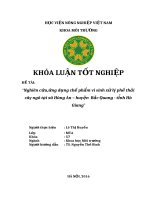 Nghiên cứu,ứng dụng chế phẩm vi sinh xử lý phế thải ngô xã Hùng An – huyện Bắc Quang - tỉnh Hà Giang