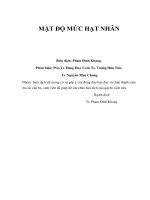 Ebook mật độ mức hạt nhân phần 1